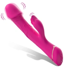 Wibrator Króliczek Rubberco Rose Red B - Series Joy Czerwony | 100% ORYGINAŁ| DYSKRETNA PRZESYŁKA